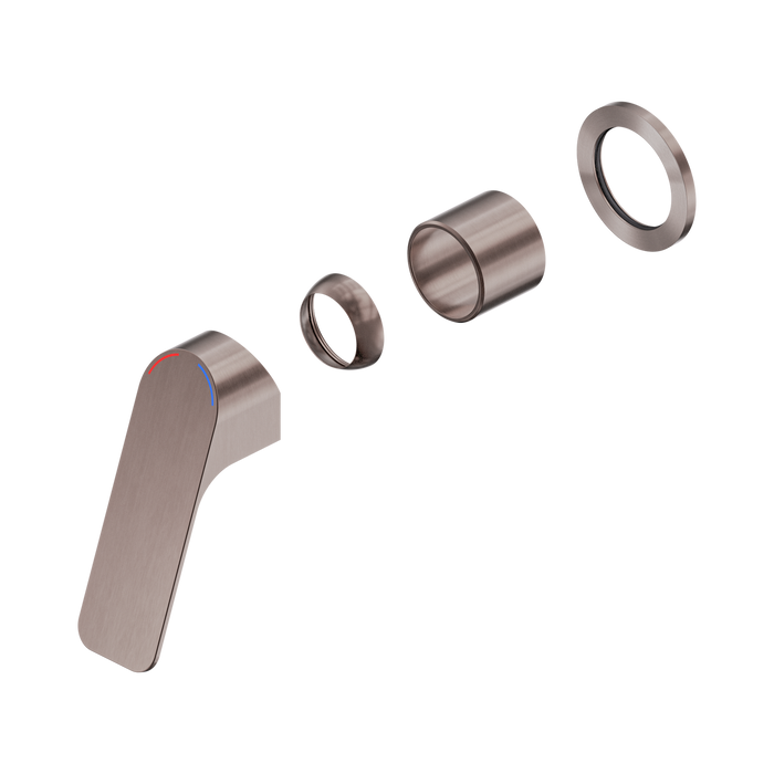 Nero Bianca Care Shower Mixer 60mm Plate Trim Kits Only - Brushed Bronze