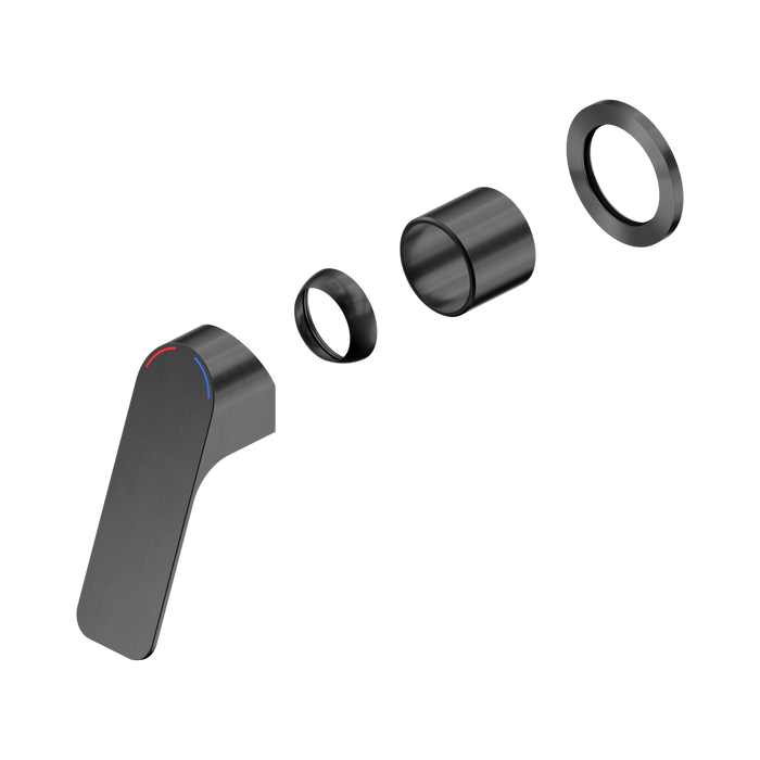 Nero Bianca Care Shower Mixer 60mm Plate Trim Kits Only - Gun Metal