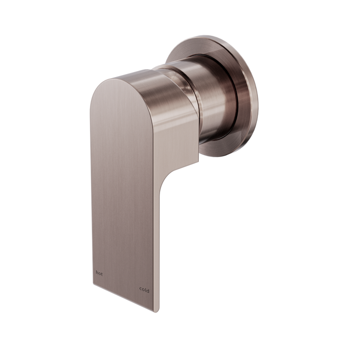 Nero Bianca Shower Mixer 60mm Plate - Brushed Bronze
