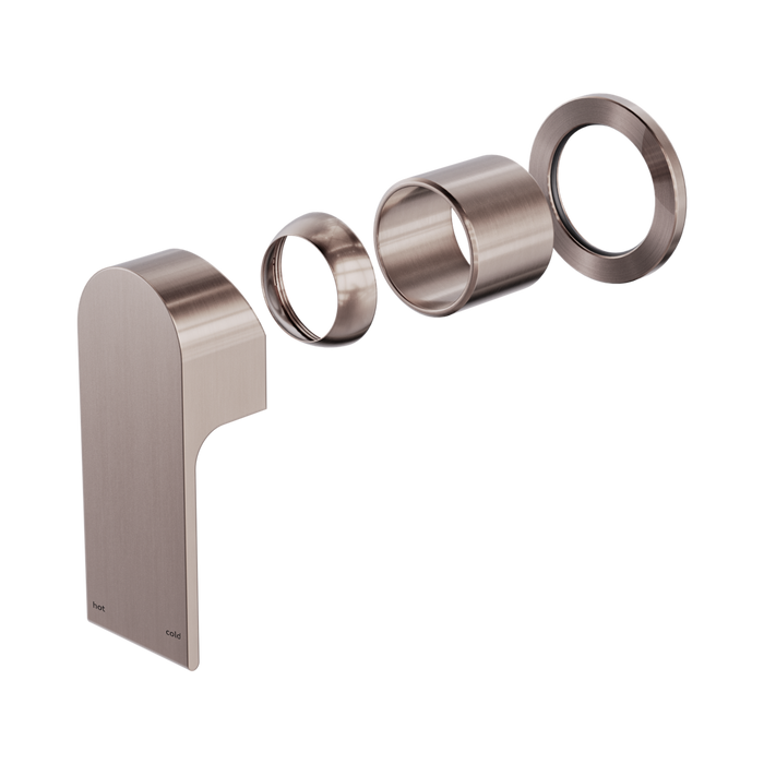 Nero Bianca Shower Mixer 60mm Plate Trim Kits Only - Brushed Bronze