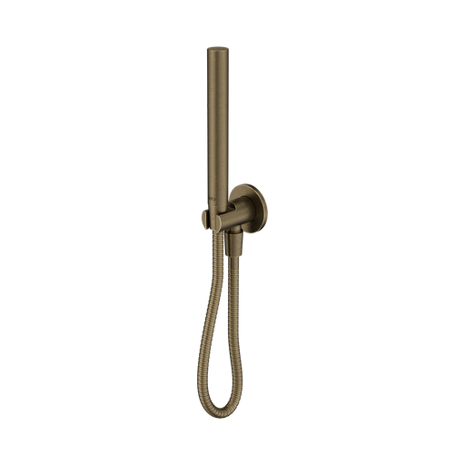 Nero Slim Shower On Bracket II - Tumbled Antique Brass