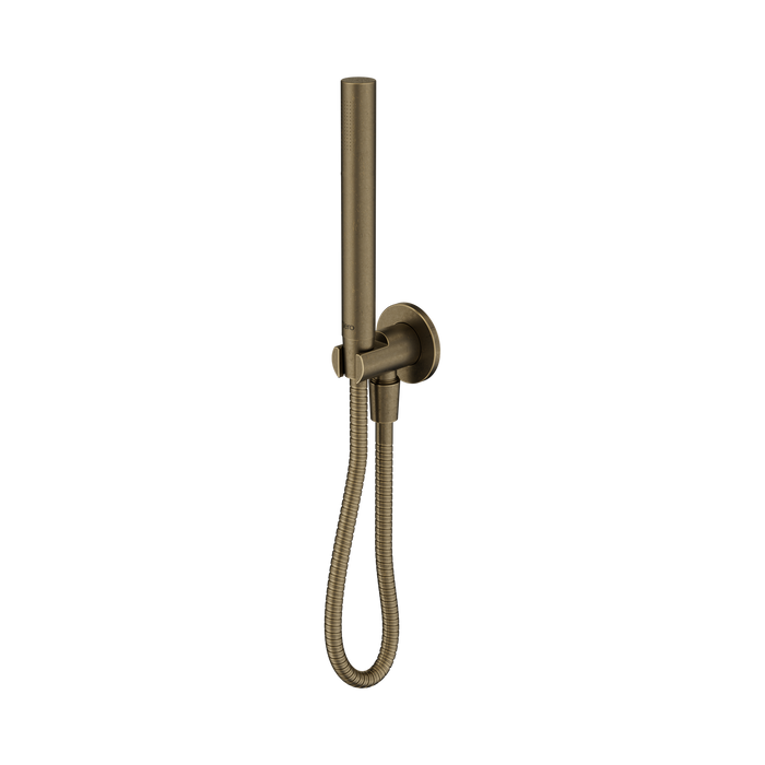 Nero Slim Shower On Bracket II - Tumbled Antique Brass
