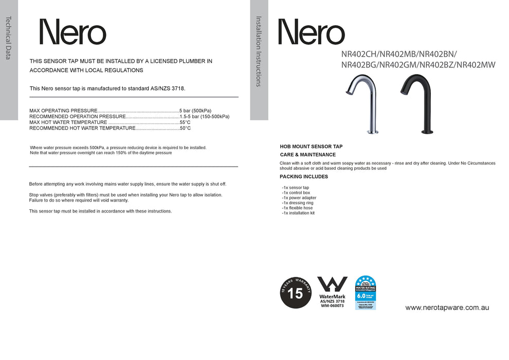 Nero Mecca Sensor Tap