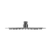 Nero NR507036GM 250mm Round Stainless Steel Shower Head 4 Star Rating Gun Metal image 4 | SKU: NR507036GM