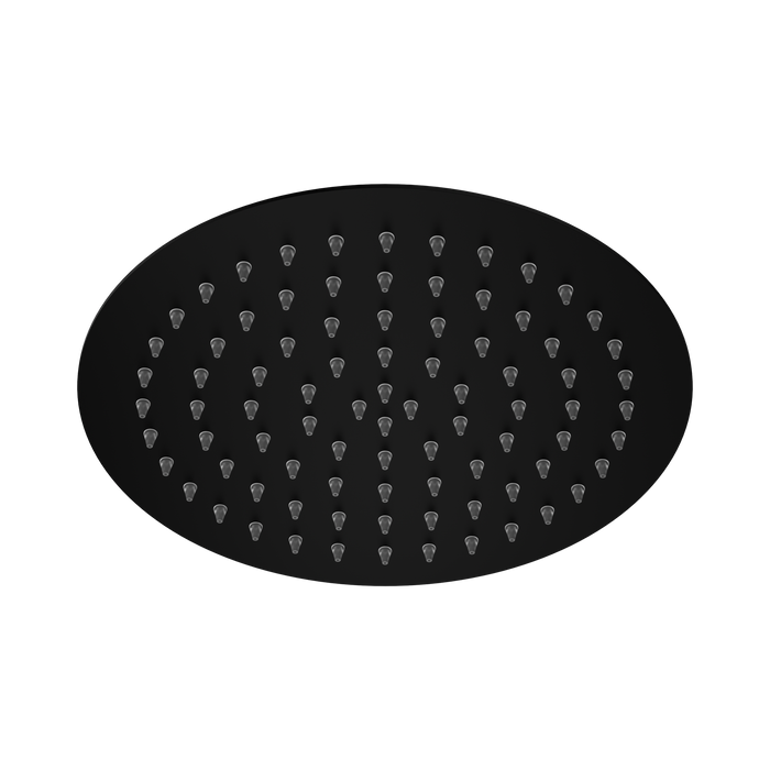 Nero NR507036MB 250mm Round Stainless Steel Shower Head 4 Star Rating Matte Black image 3 | SKU: NR507036MB