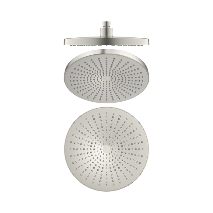 Nero Opal 250mm Shower Head - Brushed Nickel
