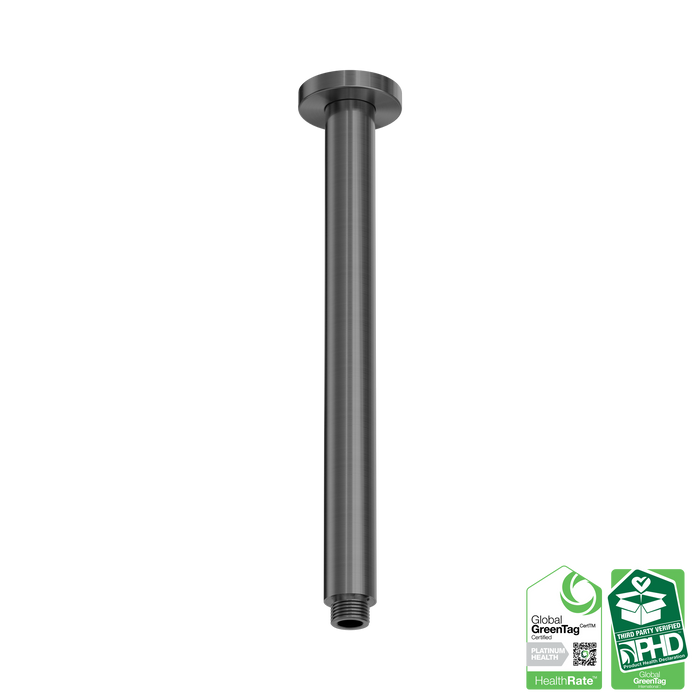 Nero Zen SS316L Round Ceiling Arm 300mm Length - Graphite