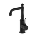 Nero York Basin Mixer With White Porcelain Lever - Matte Black