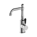 Nero York Basin Mixer With Black Porcelain Lever - Chrome