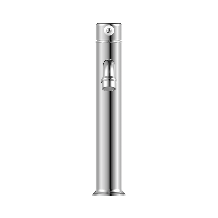 Nero NR692101a01CH York Straight Tall Basin Mixer With White Porcelain Lever Chrome image 2 | SKU: NR692101A01CH