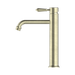 Nero NR692101a02AB York Straight Tall Basin Mixer With Metal Lever Aged Brass image 3 | SKU: NR692101A02AB