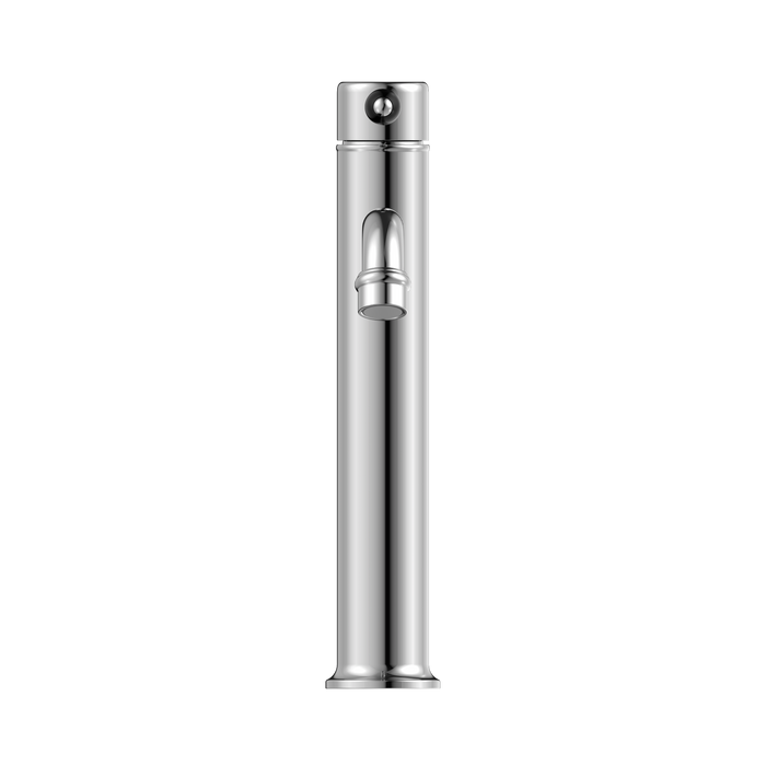 Nero NR692101a03CH York Straight Tall Basin Mixer With Black Porcelain Lever Chrome image 2 | SKU: NR692101A03CH