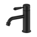 Nero York Straight Basin Mixer With Metal Lever - Matte Black