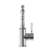 Nero NR69210201CH York Basin Mixer Hook Spout With White Porcelain Lever Chrome image 2 | SKU: NR69210201CH