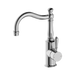 Nero York Basin Mixer Hook Spout With Metal Lever - Chrome