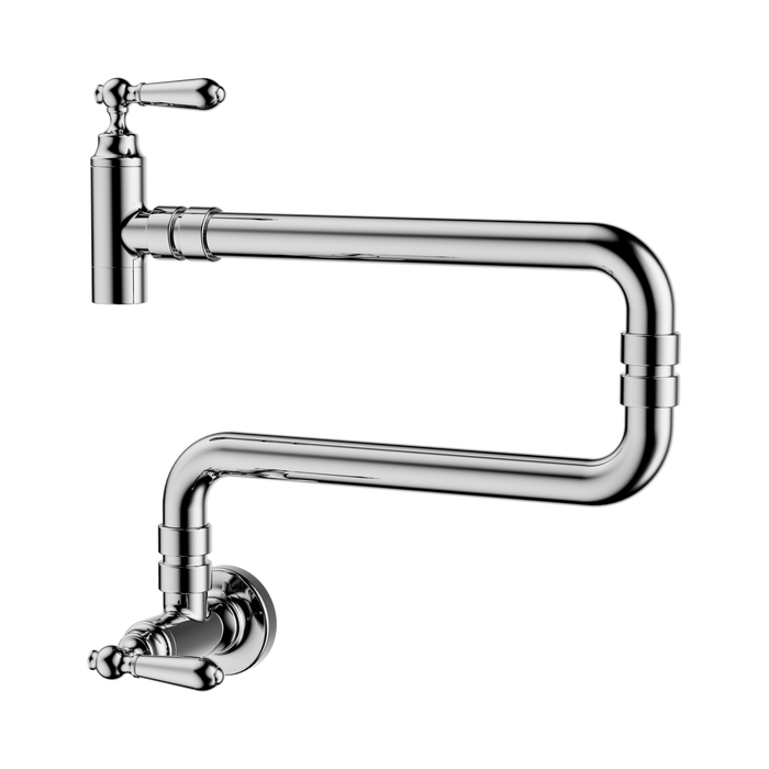 Nero York Wall Mounted Pot Filler - Chrome