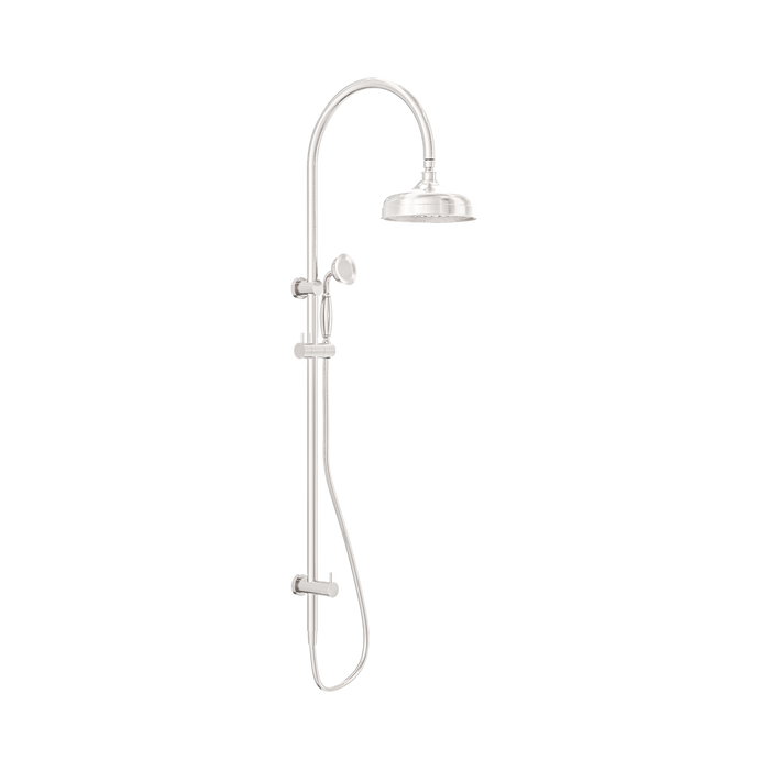 Nero York Twin Shower With Metal Hand Shower - Brushed Nickel