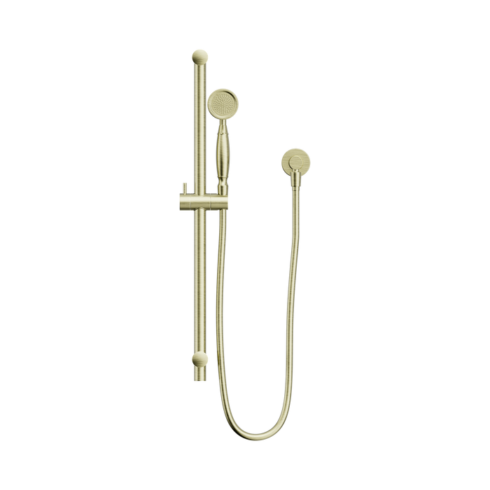 Nero NR692105A02AB York Shower Rail With Metal Hand Shower Aged Brass image 2 | SKU: NR692105A02AB