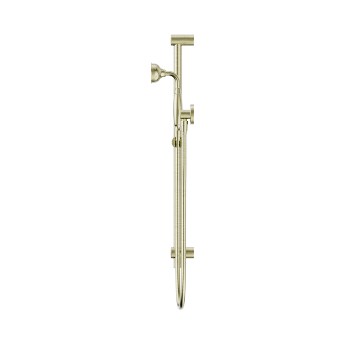 Nero NR692105A02AB York Shower Rail With Metal Hand Shower Aged Brass image 3 | SKU: NR692105A02AB