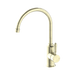 Nero York Kitchen Mixer Gooseneck Spout With Metal Lever - Aged Brass