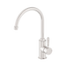 Nero York Kitchen Mixer Gooseneck Spout With Metal Lever - Brushed Nickel
