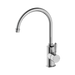 Nero York Kitchen Mixer Gooseneck Spout With Metal Lever - Chrome