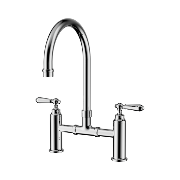 Nero York Bridge Kitchen Set - Chrome