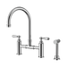 Nero York Bridge Kitchen Set With Hand Spray - Chrome
