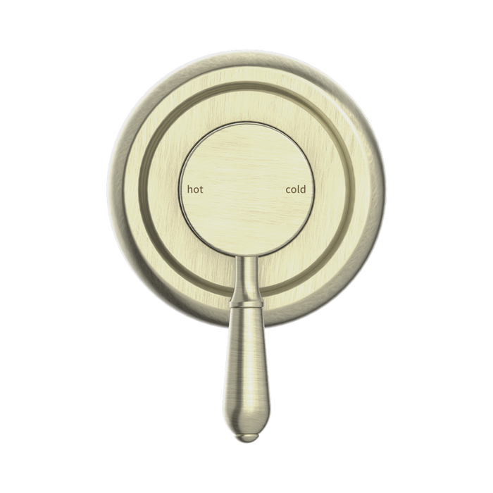Nero NR69210902AB York Shower Mixer With Metal Lever Aged Brass image 2 | SKU: NR69210902AB