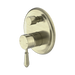 Nero York Shower Mixer With Diverter With Metal Lever - Aged Brass