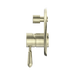 Nero NR692109a02AB York Shower Mixer With Divertor With Metal Lever Aged Brass image 3 | SKU: NR692109A02AB