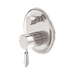 Nero York Shower Mixer With Diverter With Metal Lever - Brushed Nickel