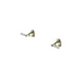 Nero York Wall Top Assemblies With White Porcelain Lever II - Aged Brass