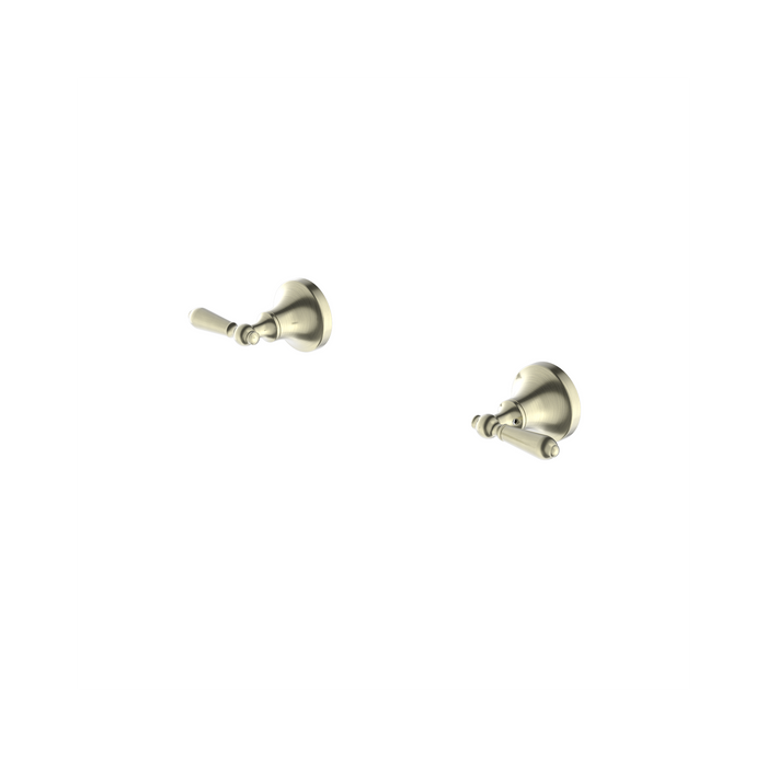 Nero York Wall Top Assemblies With Metal Lever II - Aged Brass