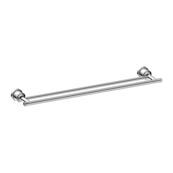 Nero York Double Towel Rail 600mm