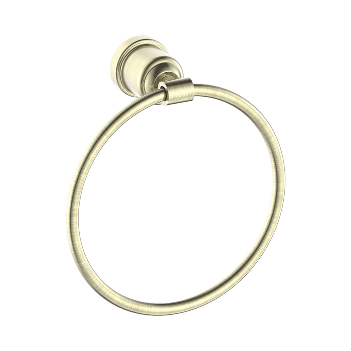 Nero York Towel Ring - Aged Brass