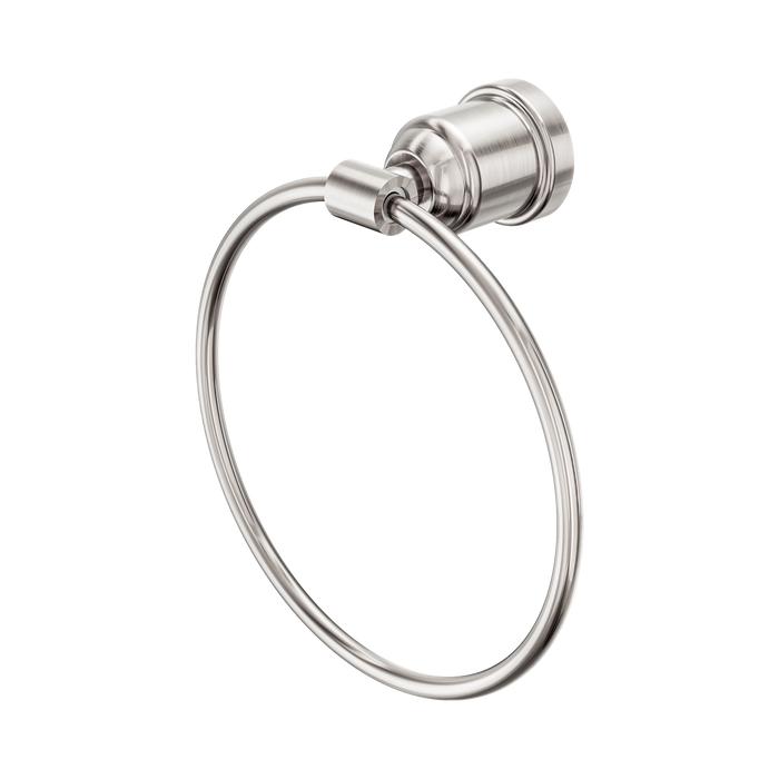 Nero York Towel Ring - Brushed Nickel