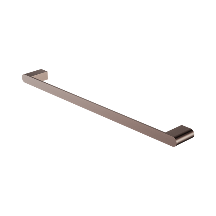 Nero Bianca Single Towel Rail 600mm - Brushed Bronze