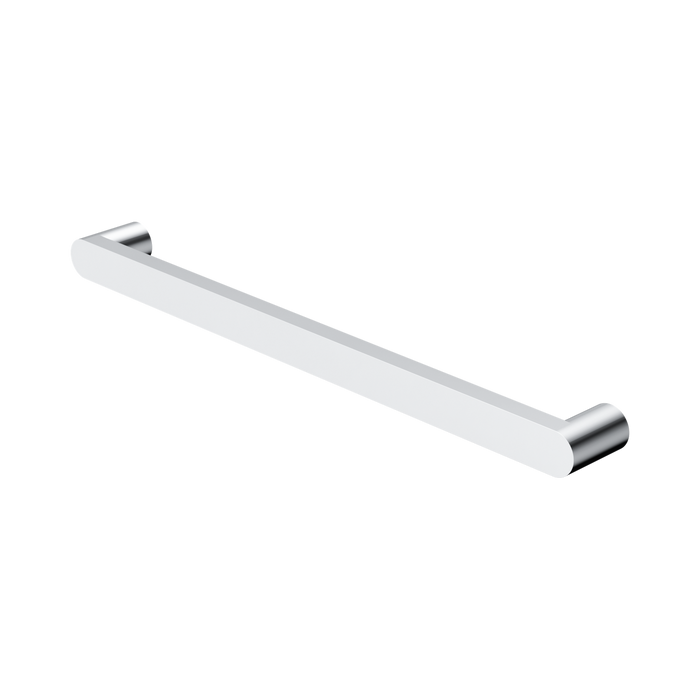 Nero Bianca 240V Single Heated Towel Rail - Chrome