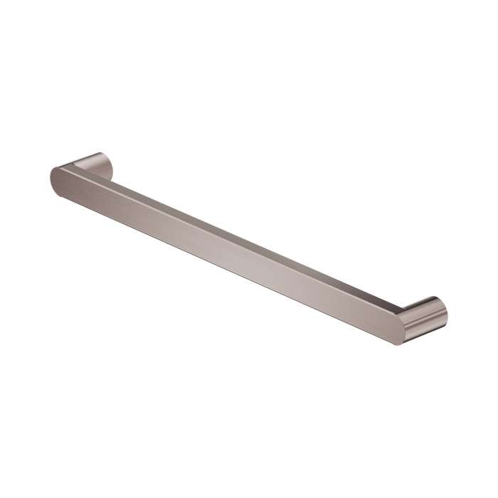Nero Bianca 12V Single Heated Towel Rail - Brushed Bronze