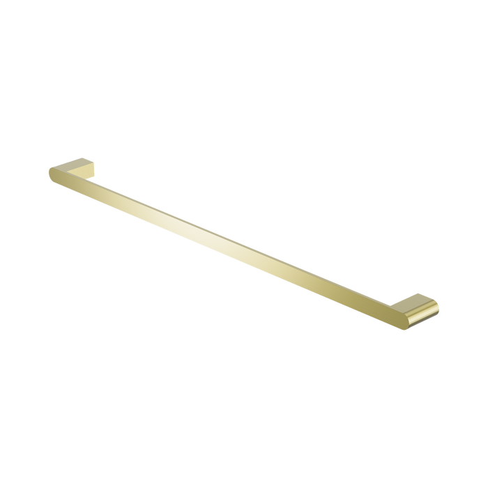 Nero Bianca Single Towel Rail 800mm - Brushed Gold