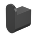 Nero Bianca Robe Hook - Matte Black