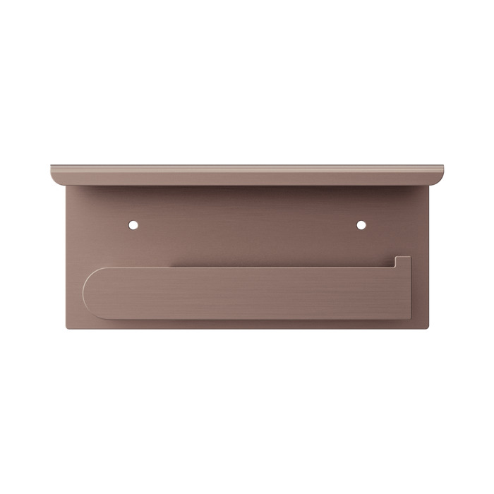 Nero NR9086aBZ Bianca Toilet Roll Holder With Phone Holder Brushed Bronze image 3 | SKU: NR9086ABZ