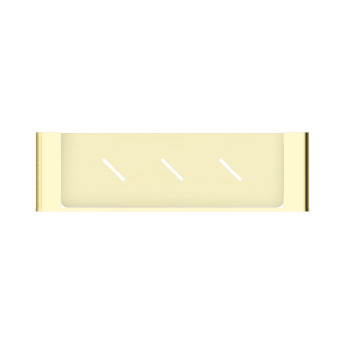 Nero NR9087aBG Bianca Metal Shower Shelf Brushed Gold image 2 | SKU: NR9087ABG