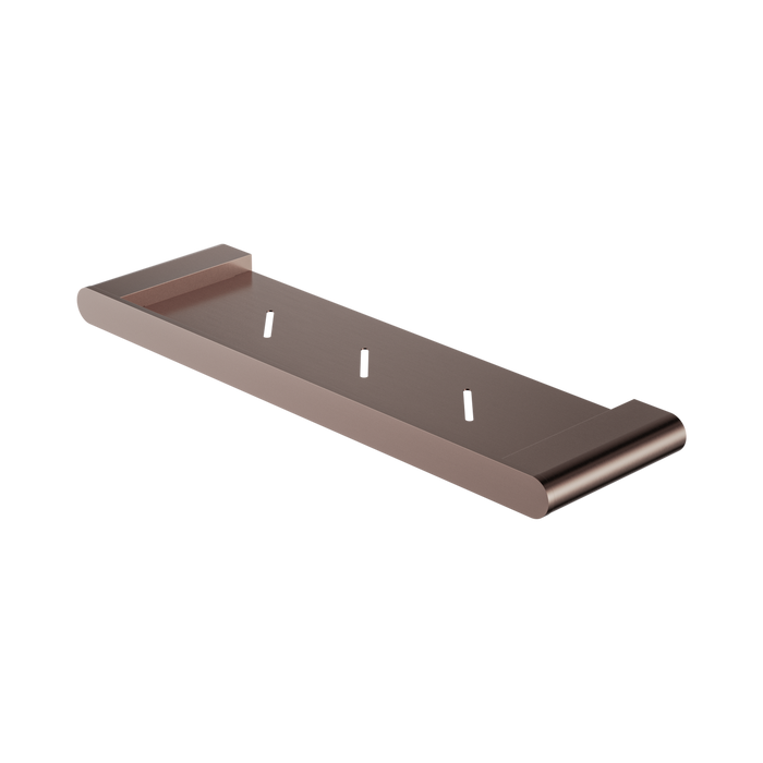 Nero Bianca Metal Shower Shelf - Brushed Bronze