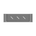 Nero NR9087aGM Bianca Metal Shower Shelf Gun Metal image 2 | SKU: NR9087AGM