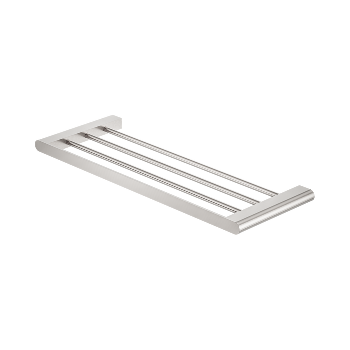 Nero Bianca Towel Rack - Brushed Nickel