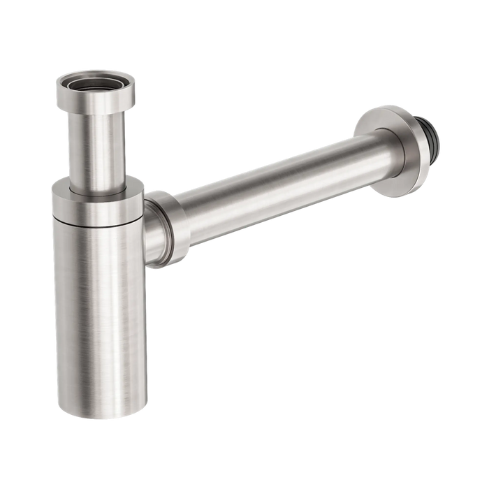 Nero 40mm Round Bottle Trap - Brushed Nickel