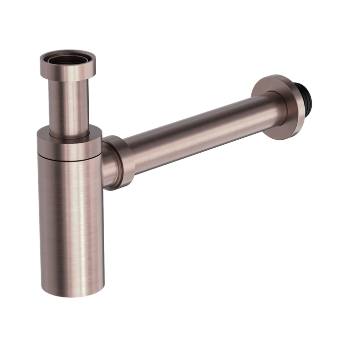 Nero 40mm Round Bottle Trap - Brushed Bronze
