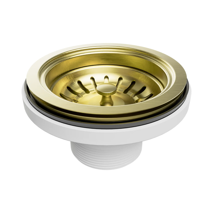 Nero Kitchen Sink Basket Waste - Brushed Gold